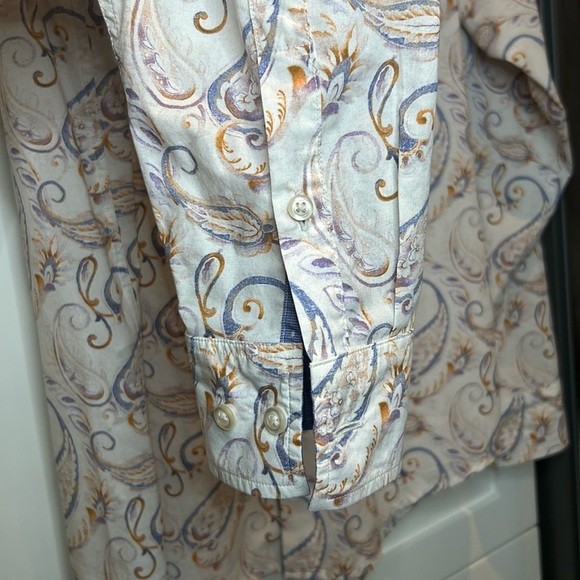 Tommy Bahama Newport Coast Long Sleeve Button Up Paisley Print Men Shirt Size M - Picture 7 of 17